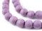 The Bead Chest Natural 12mm Wooden Beads in Purple for Jewelry Making – Round Loose Wood Spacer Beads I Approximately 35 Beads